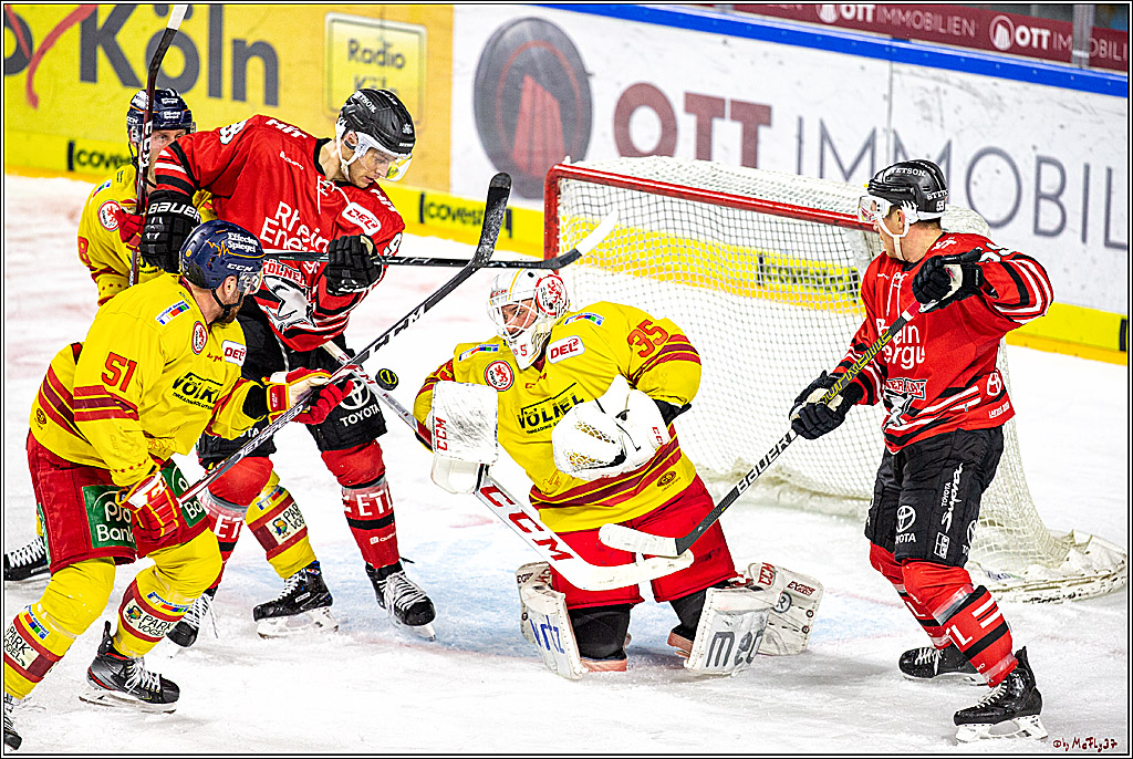 DEL;  Koelner Haie - Duesseldorfer e.G.; Koeln, 03.01.2020